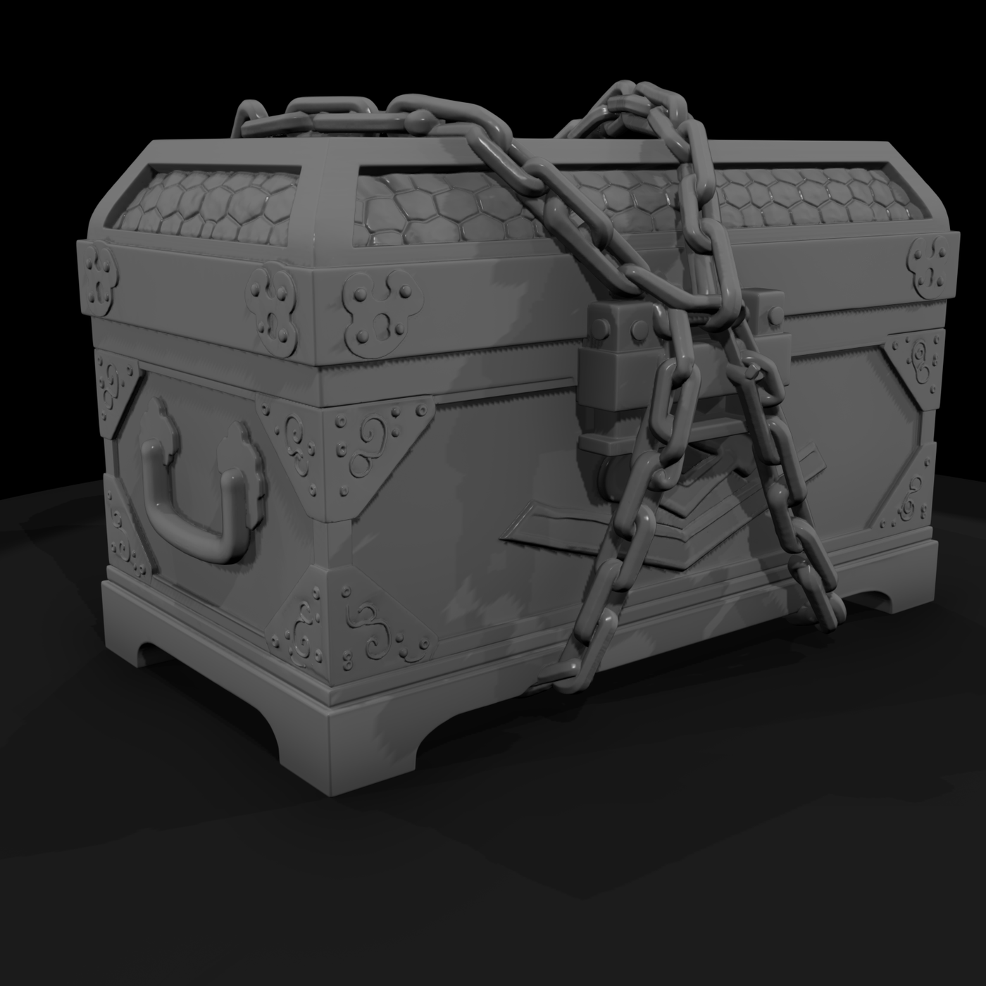 Medieval Chained Treasure Chest