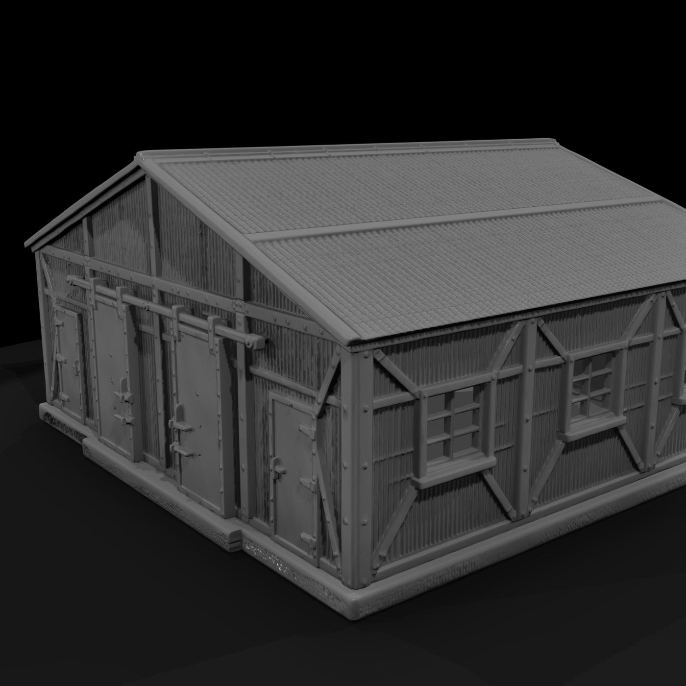 Mil 100 Ww2 Pacific Warehouse Shed