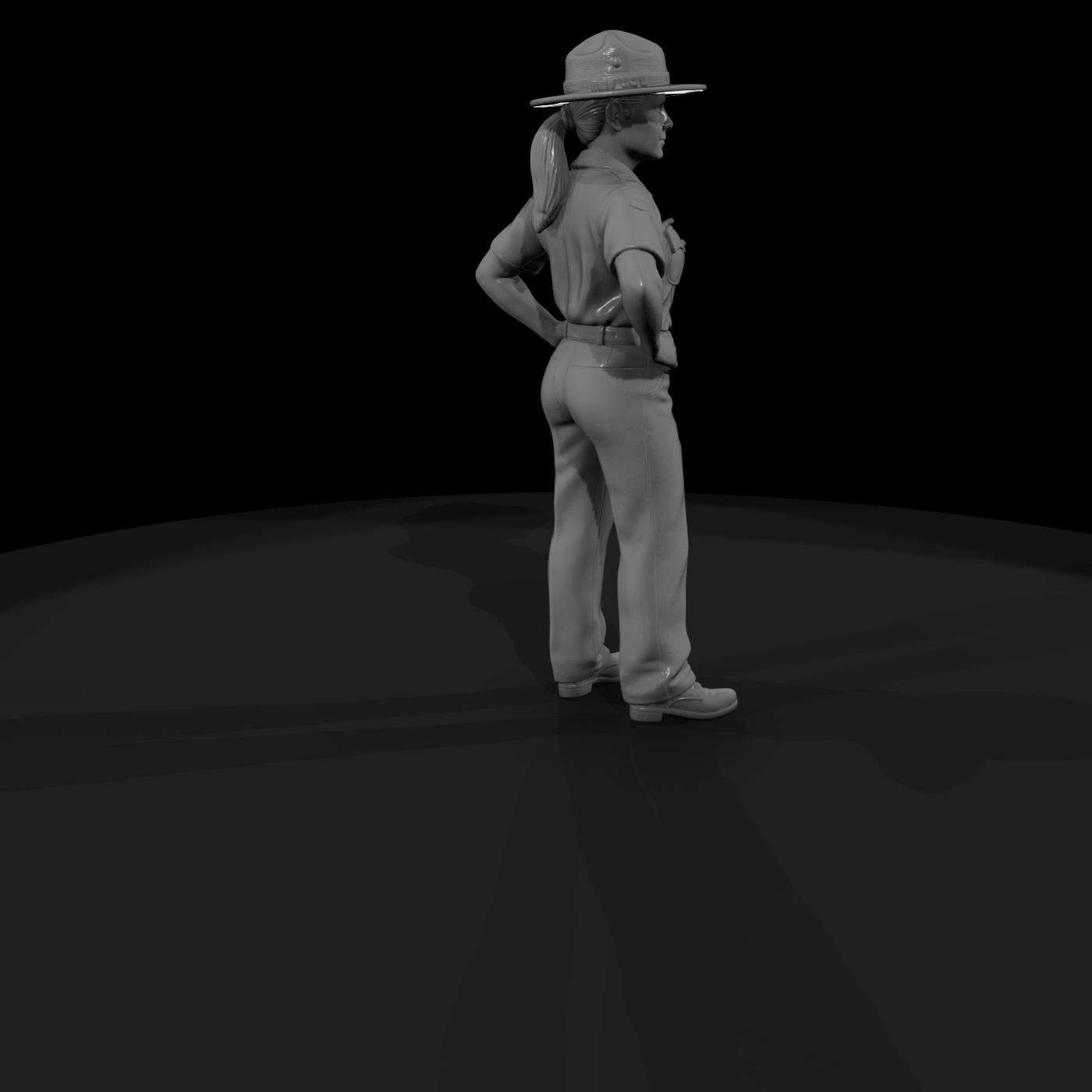 Park Ranger in Campaign Hat