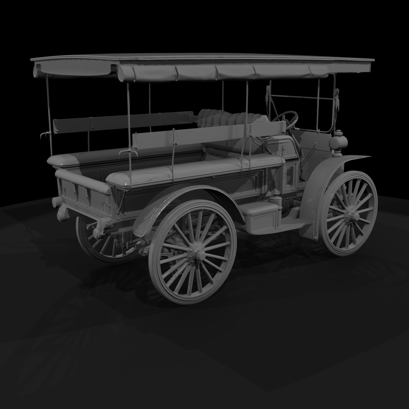 Vintage 1900s Touring Car