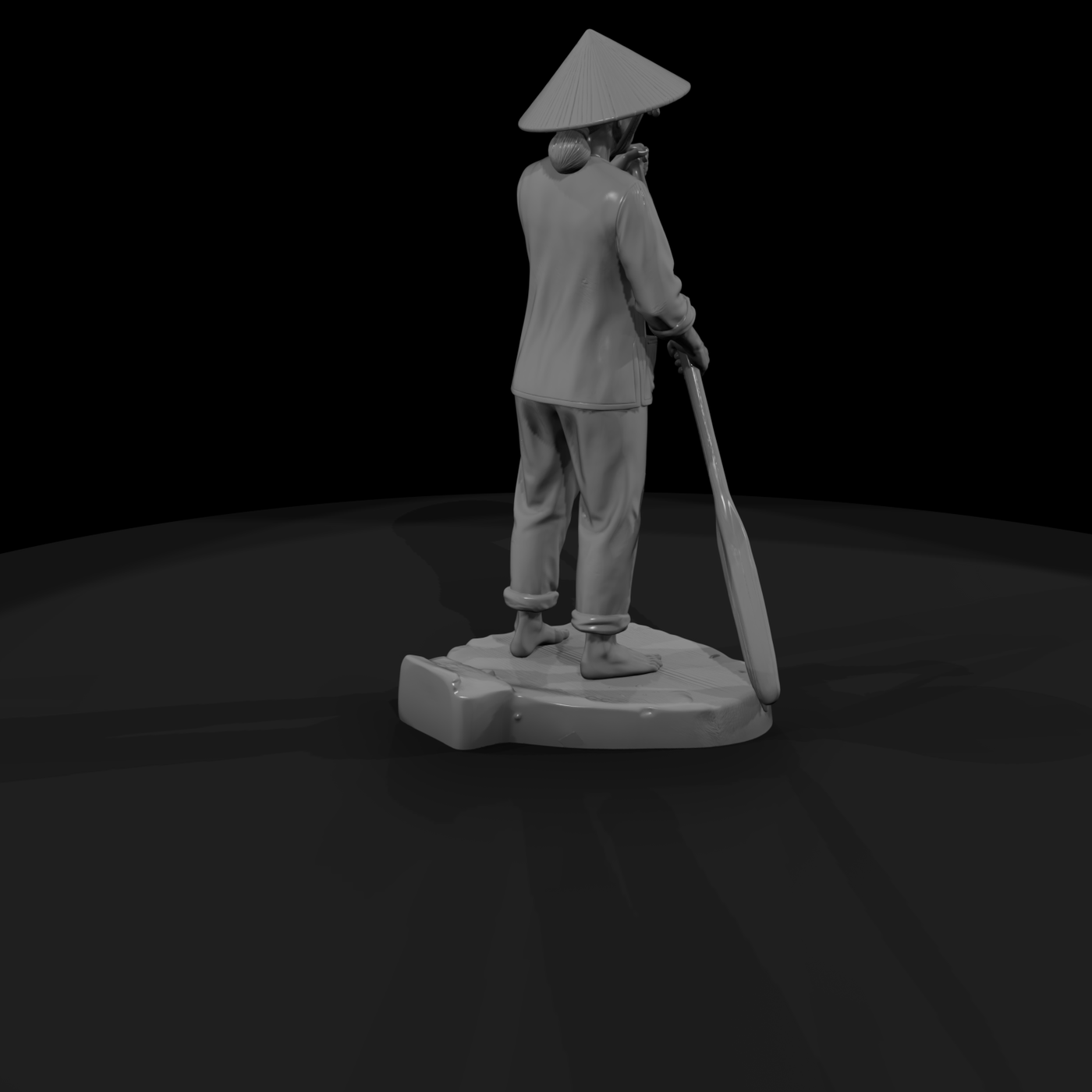 Vnh 086 Civilian Sampan Boatwoman