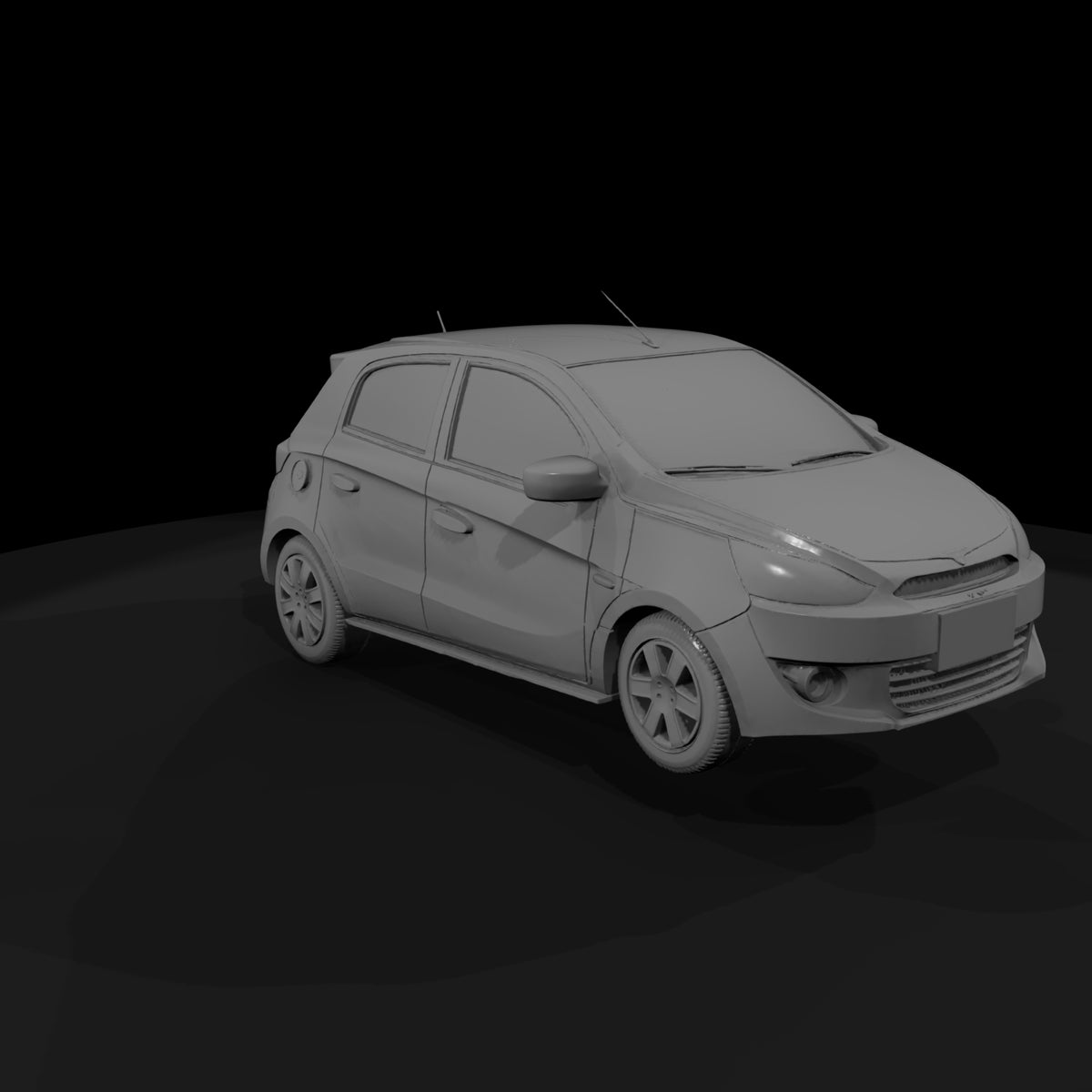 mirage-style-hatchback-diorama-ho-1-87-compatible-110474