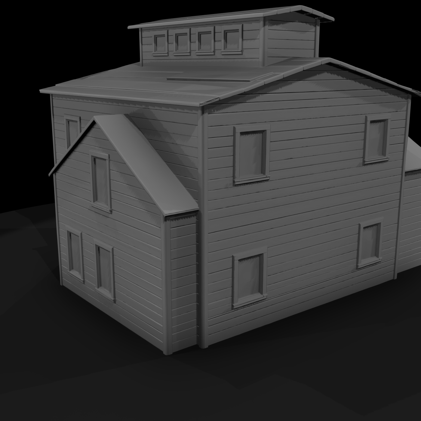 20260612 Model Old Wooden Factory F0F12F5D99