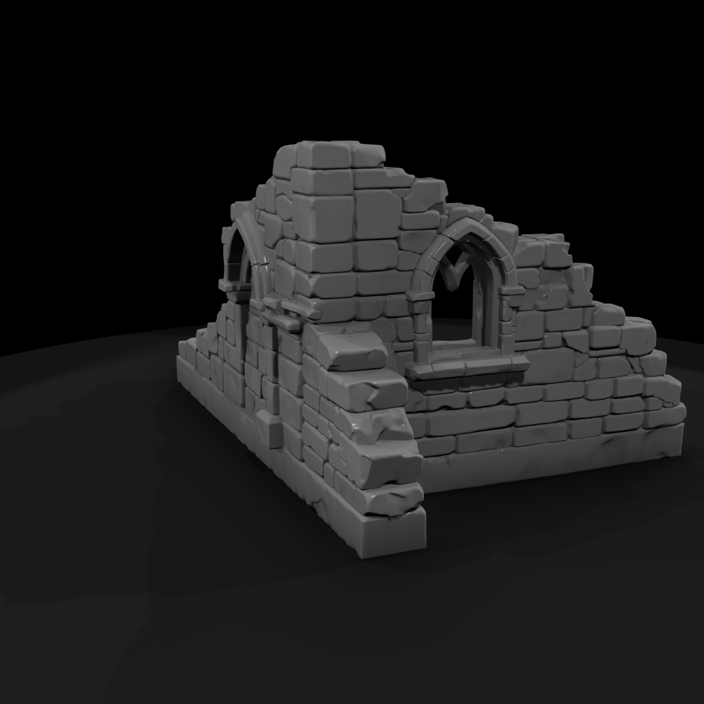 Hitem2 Ruined Wall Corner Set