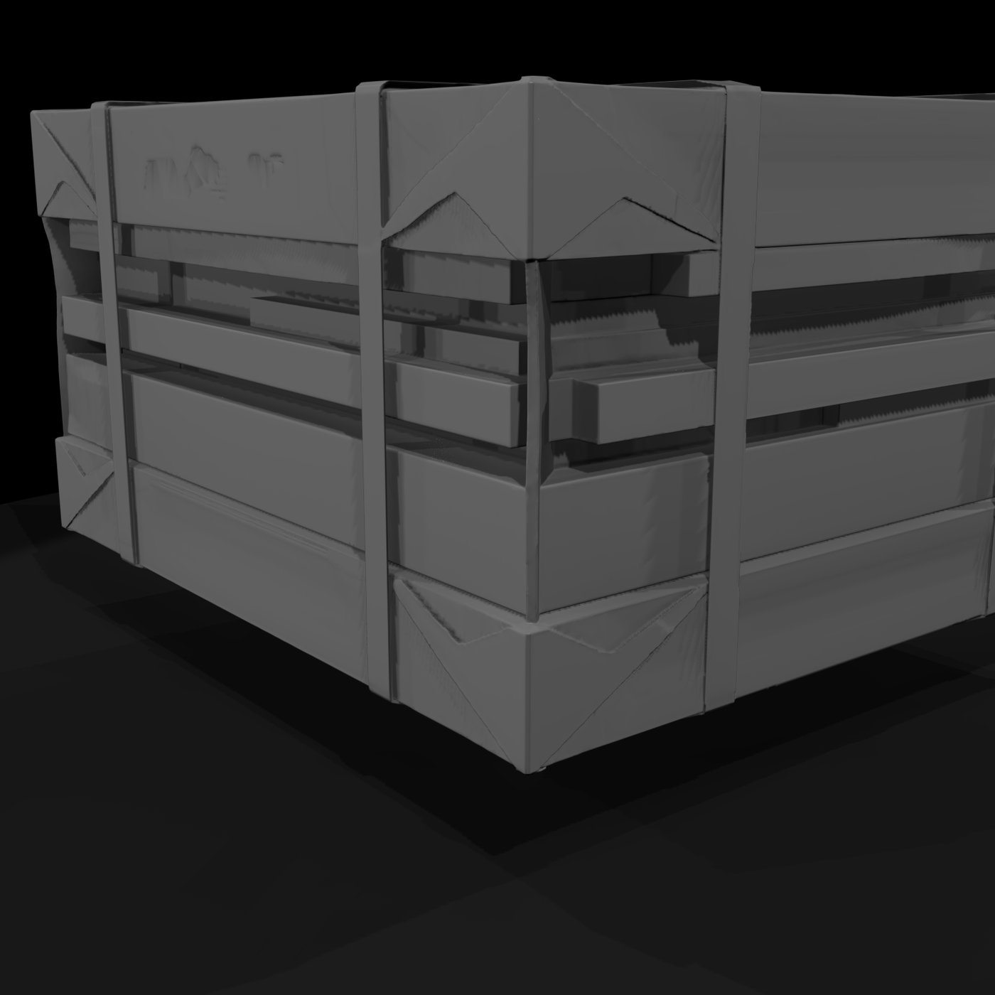 Stacked Shipping Crates — Bundle