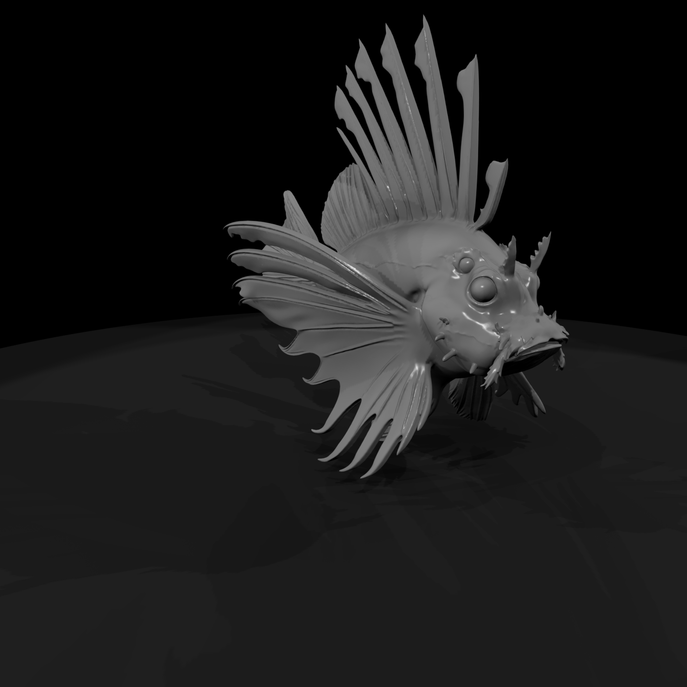 Stylized Lionfish Figurine & Displays