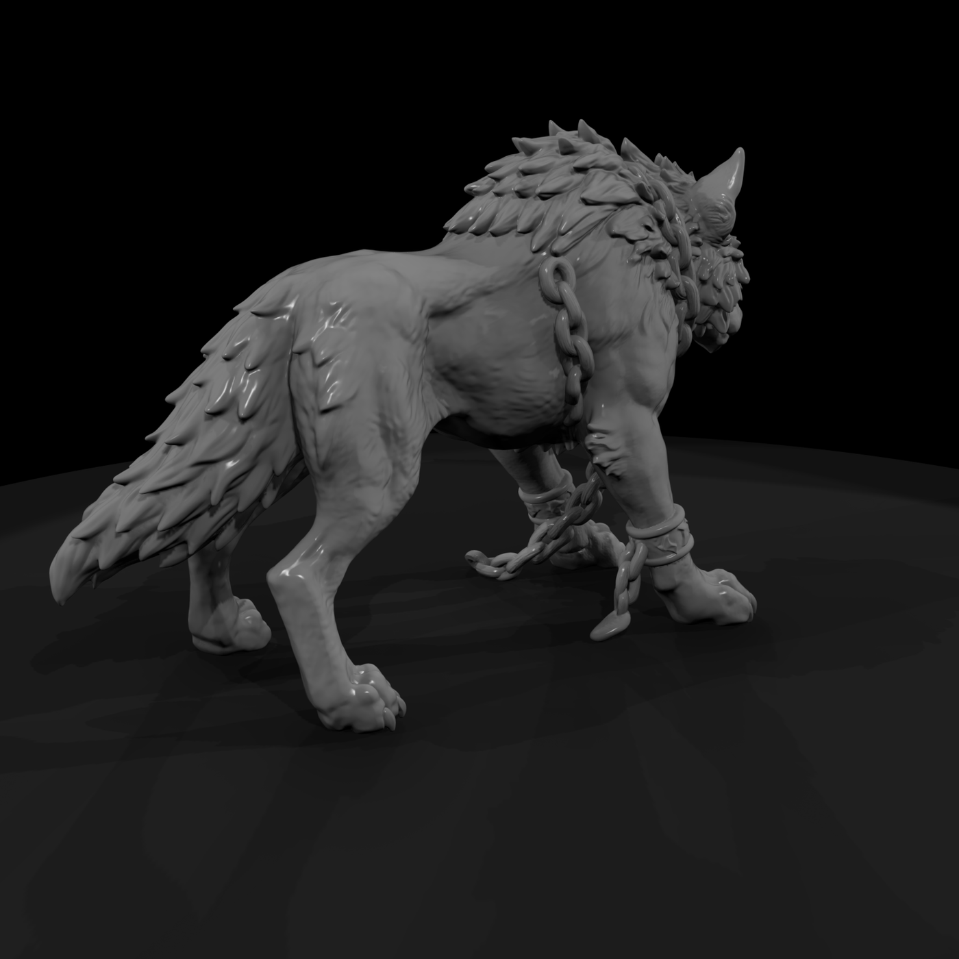 Myth 0325 Mythology Fenrir Miniature Figure
