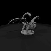 unpainted-resin-manticore-3d-tabletop-miniature-km — thumbnail 3