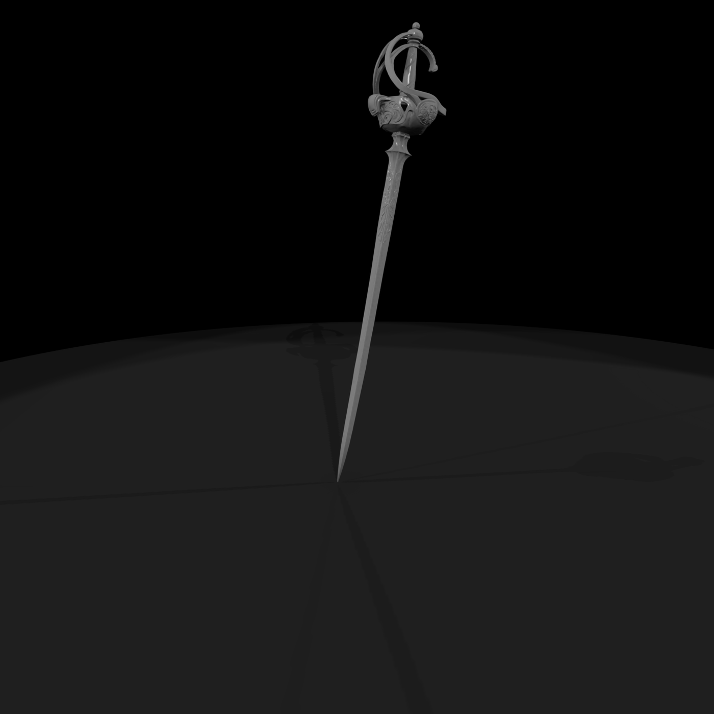 Ornate Swept-Hilt Rapier