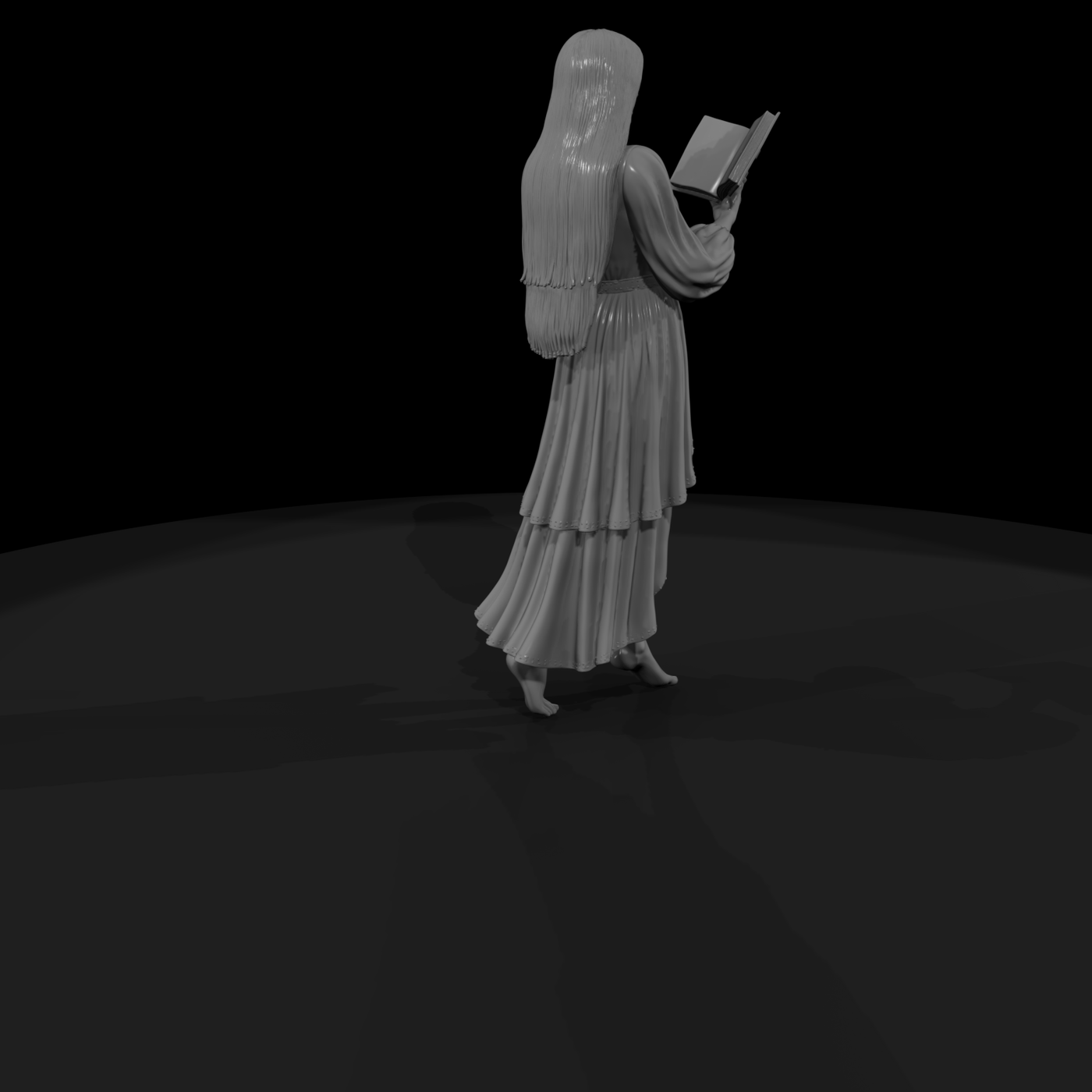 Drag Performer Reading a Book