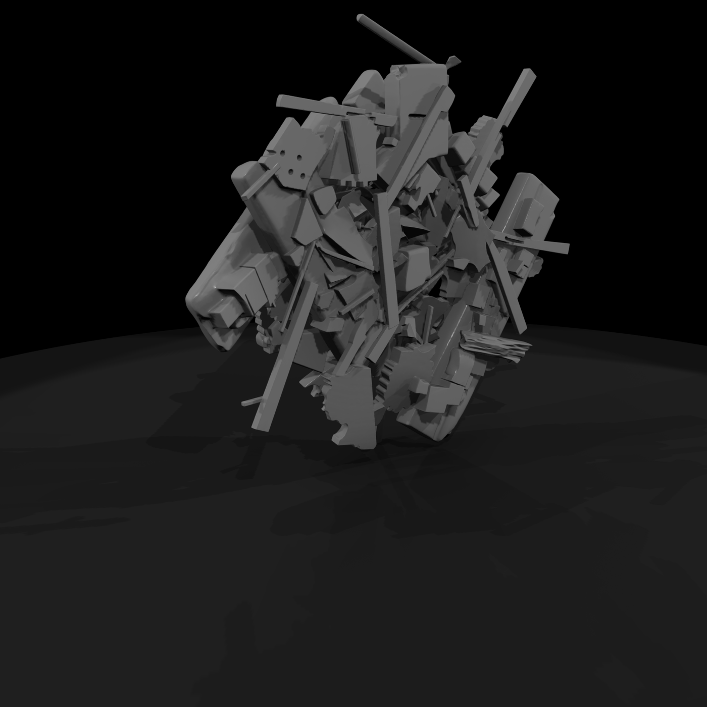 Weathered Wooden Debris Pile — Terrain