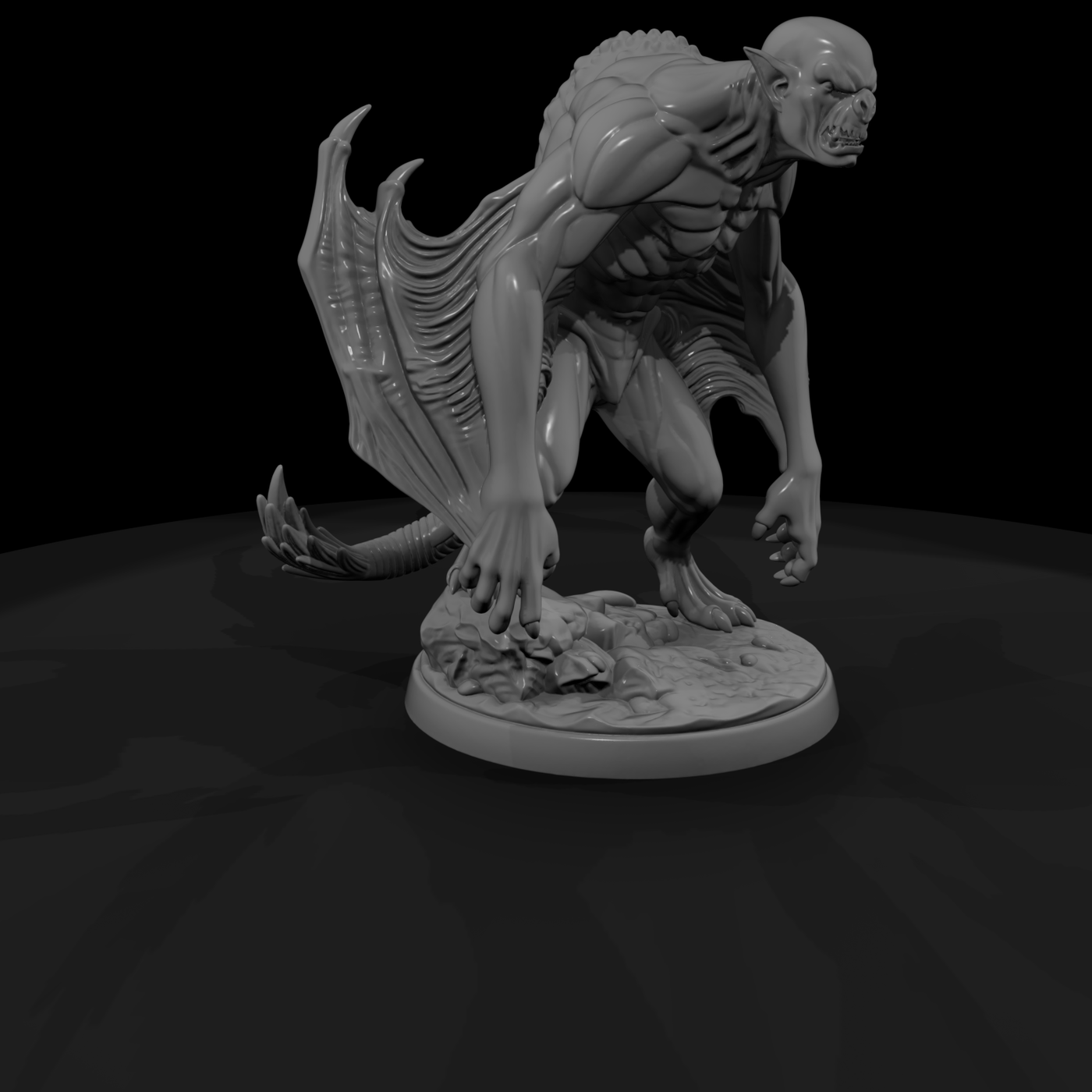 Stylized Winged Vampire 3D Miniature Model Xd95Er8