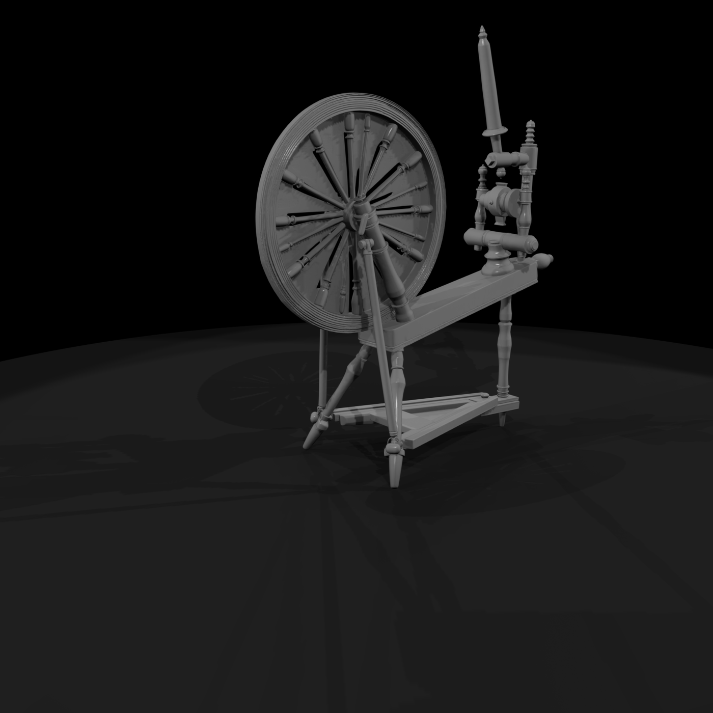 Vintage Spinning Wheel