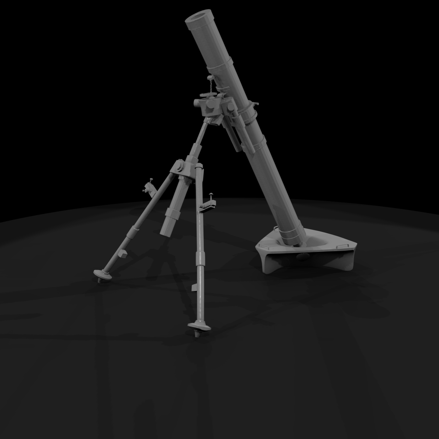 Low-Poly Infantry Mortar