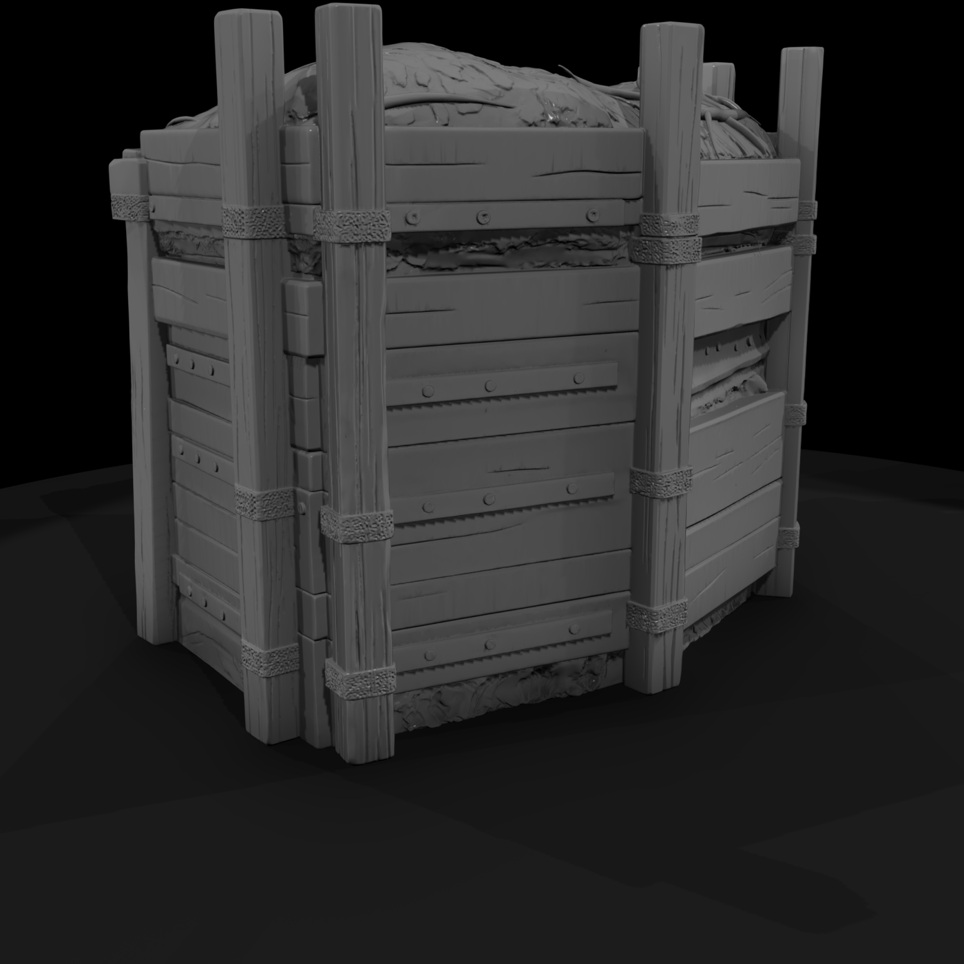 Trench Barricade with Sandbags