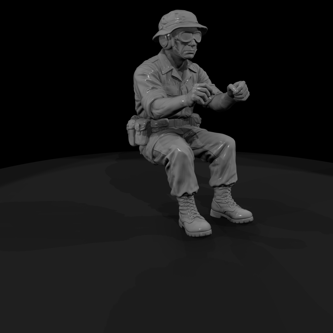 Vn Army 041 Vietnam U S Army Truck Driver Figure