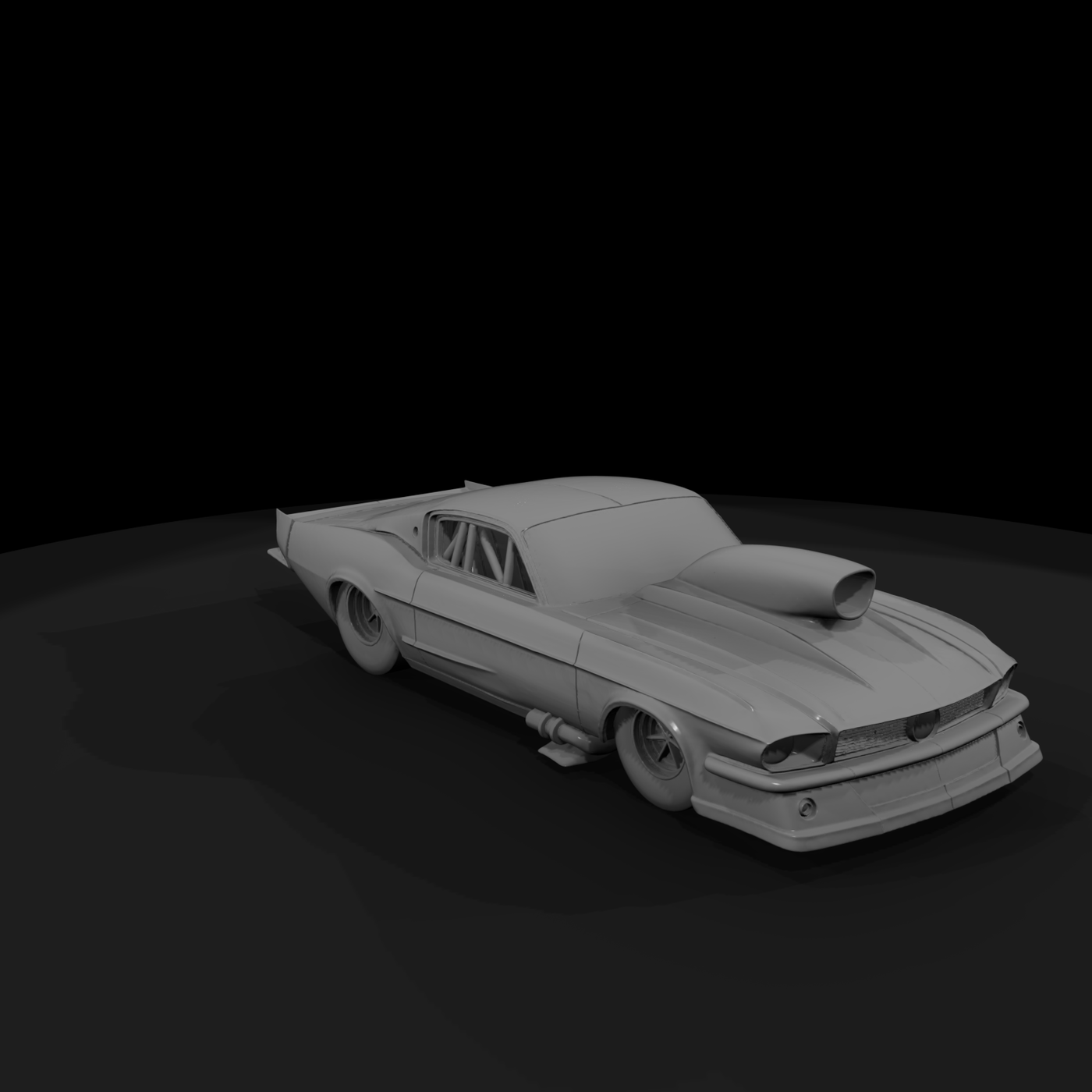 1960s Compact Drag Racer — Layout Car