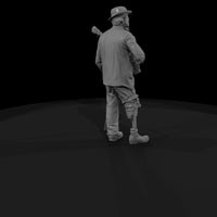 early-1900s-muscicains-banjo-3d-model — thumbnail 5