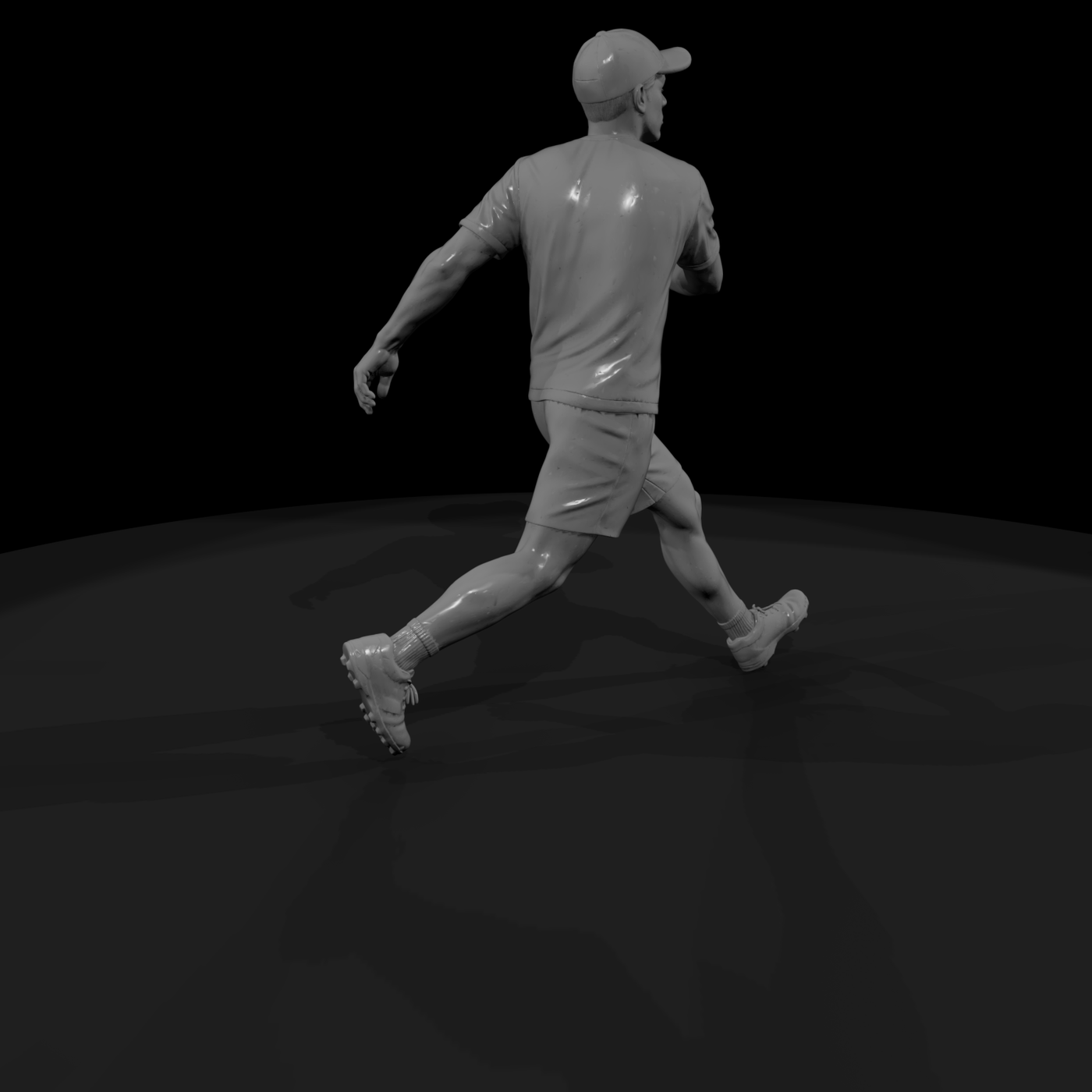 Disc Golf Thrower Mid-Toss
