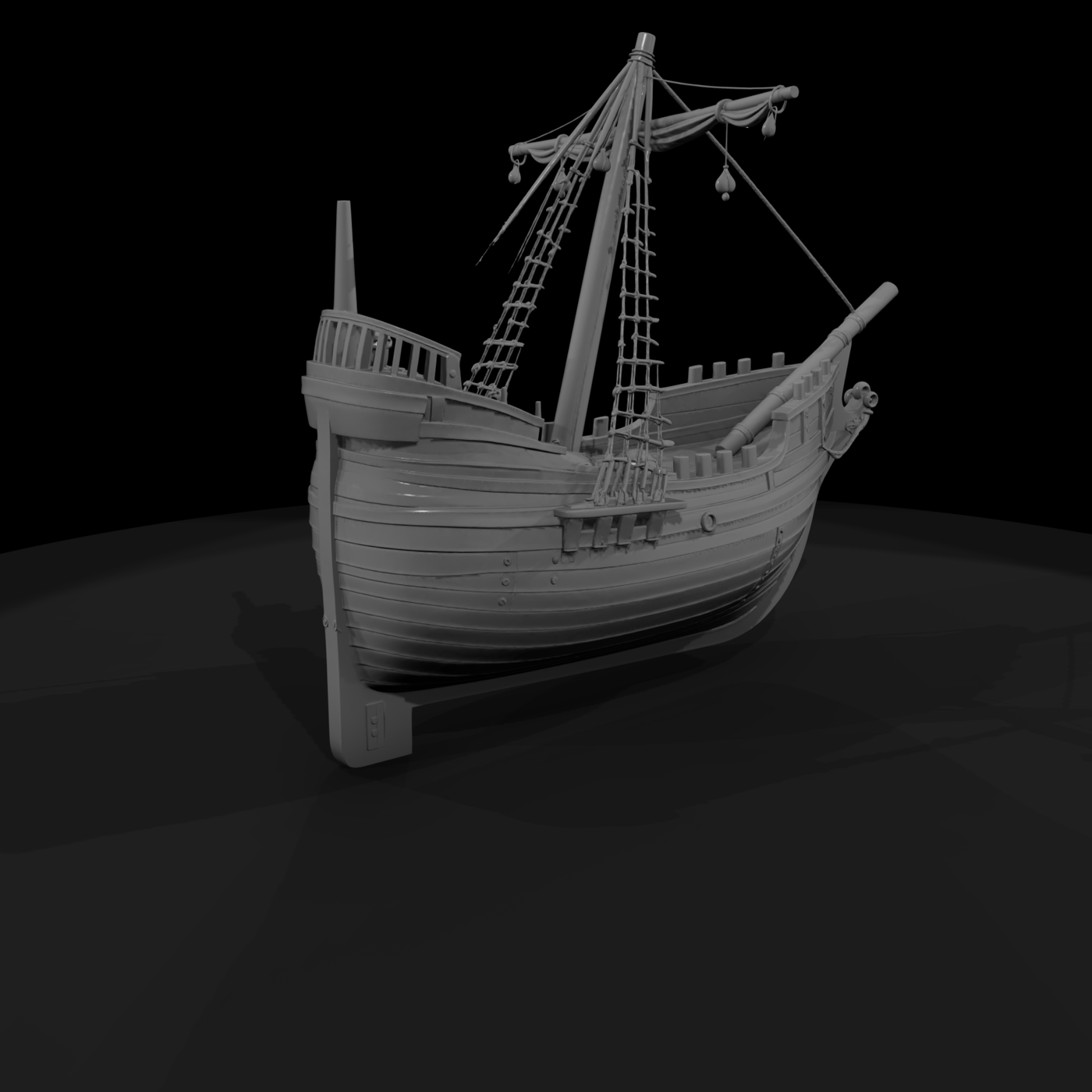 Medieval Sailing Ship
