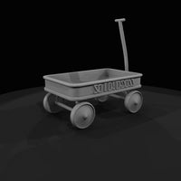 antique-wooden-child-s-pull-wagon-with-bulletin-lettering — thumbnail 3