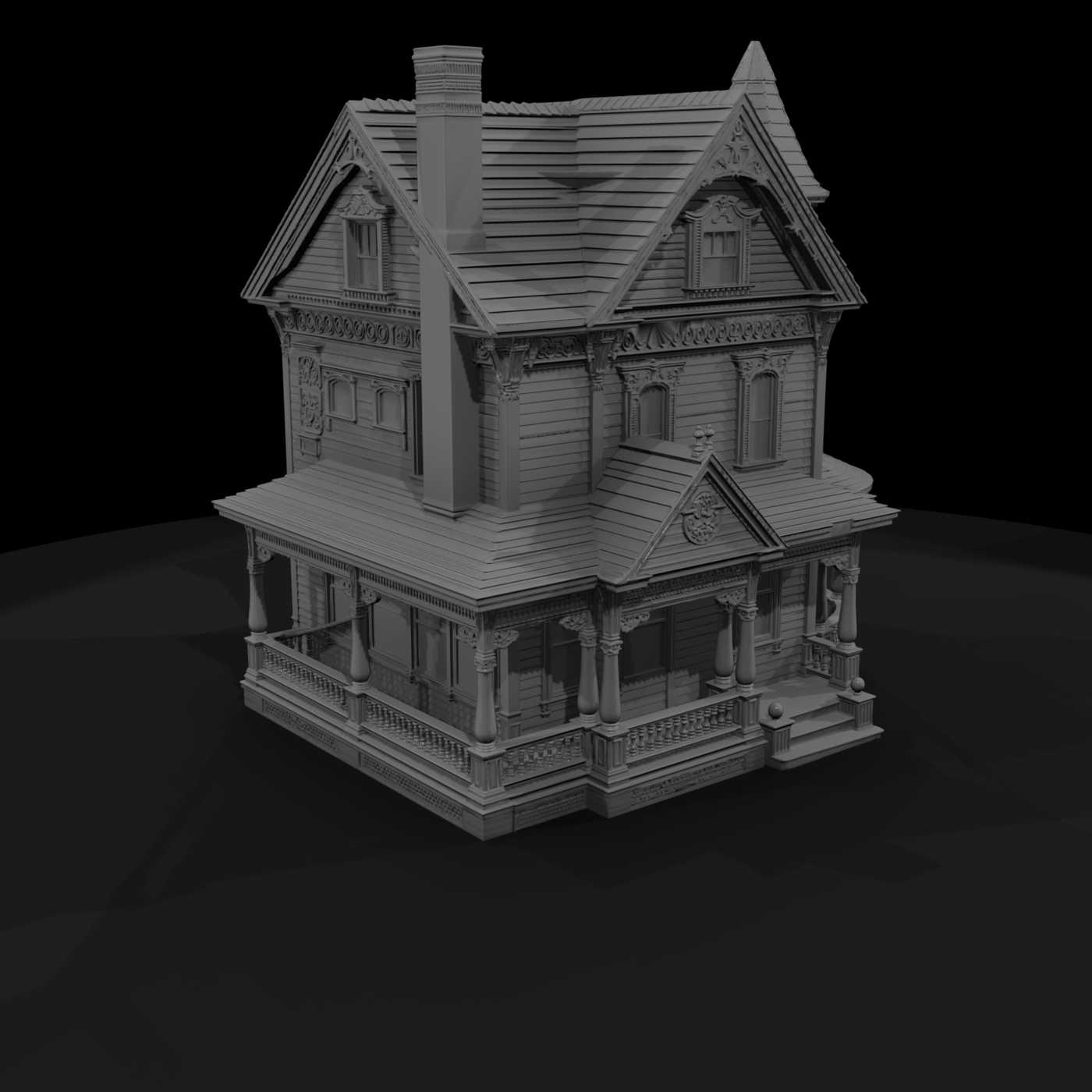 Queen Anne Victorian House — Exterior