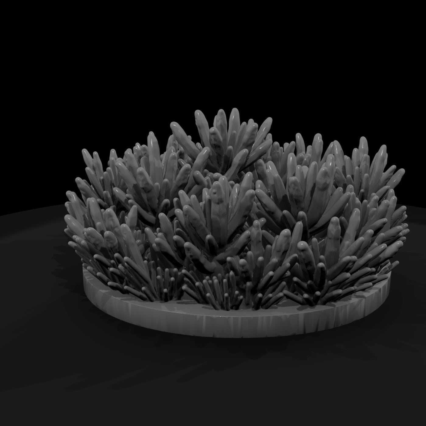 stylized-frosted-grass-bush-3d-printable-456440
