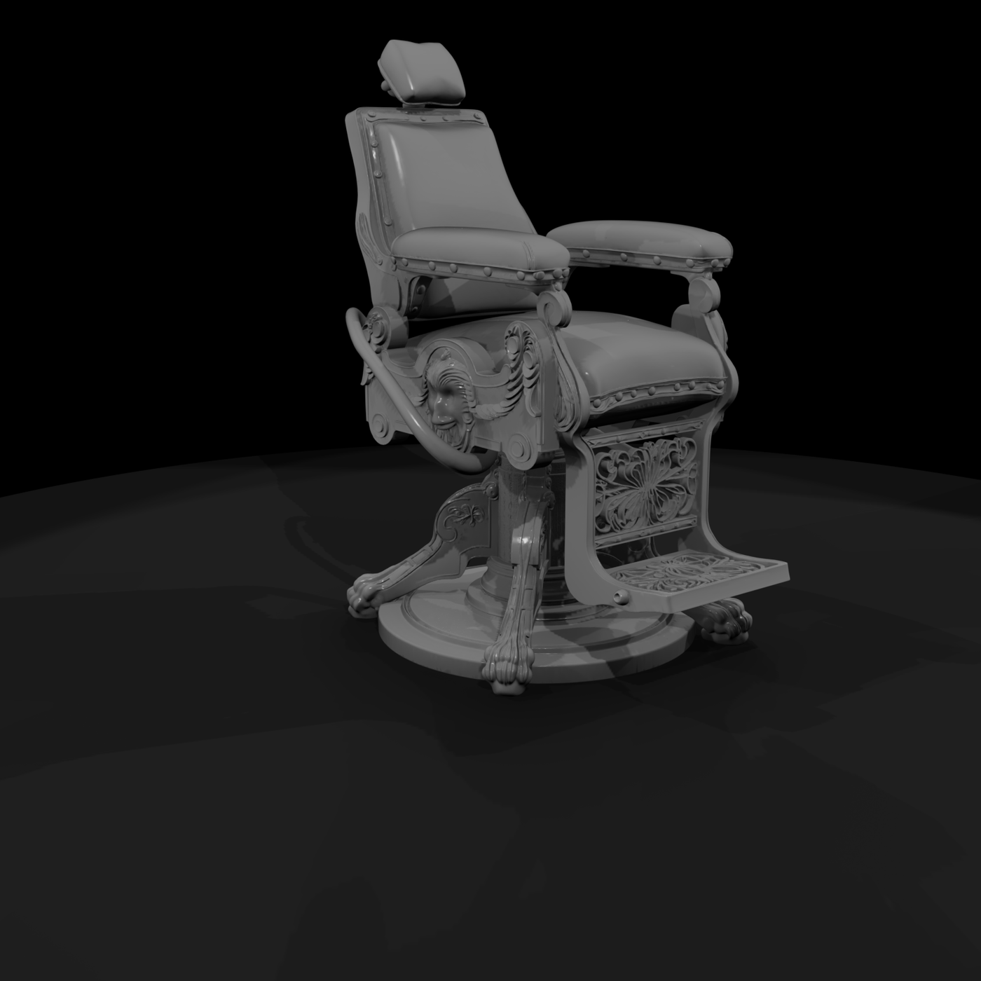 Victorian Ornate Barber Chair