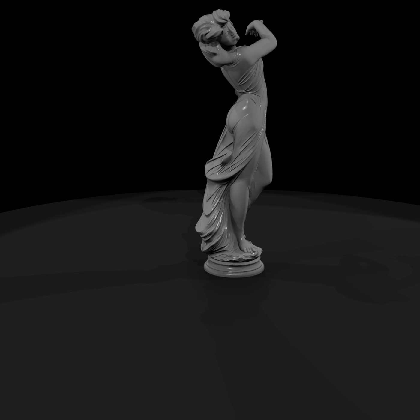 Neoclassical Dancing Female Statue
