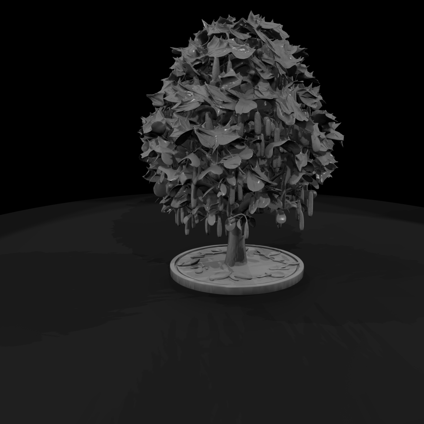 Stylized Maple Tree & Model Railroads