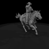 cowboy-on-galloping-horse-ho-scale-mounted-figure-3d-printable-250225 — thumbnail 4