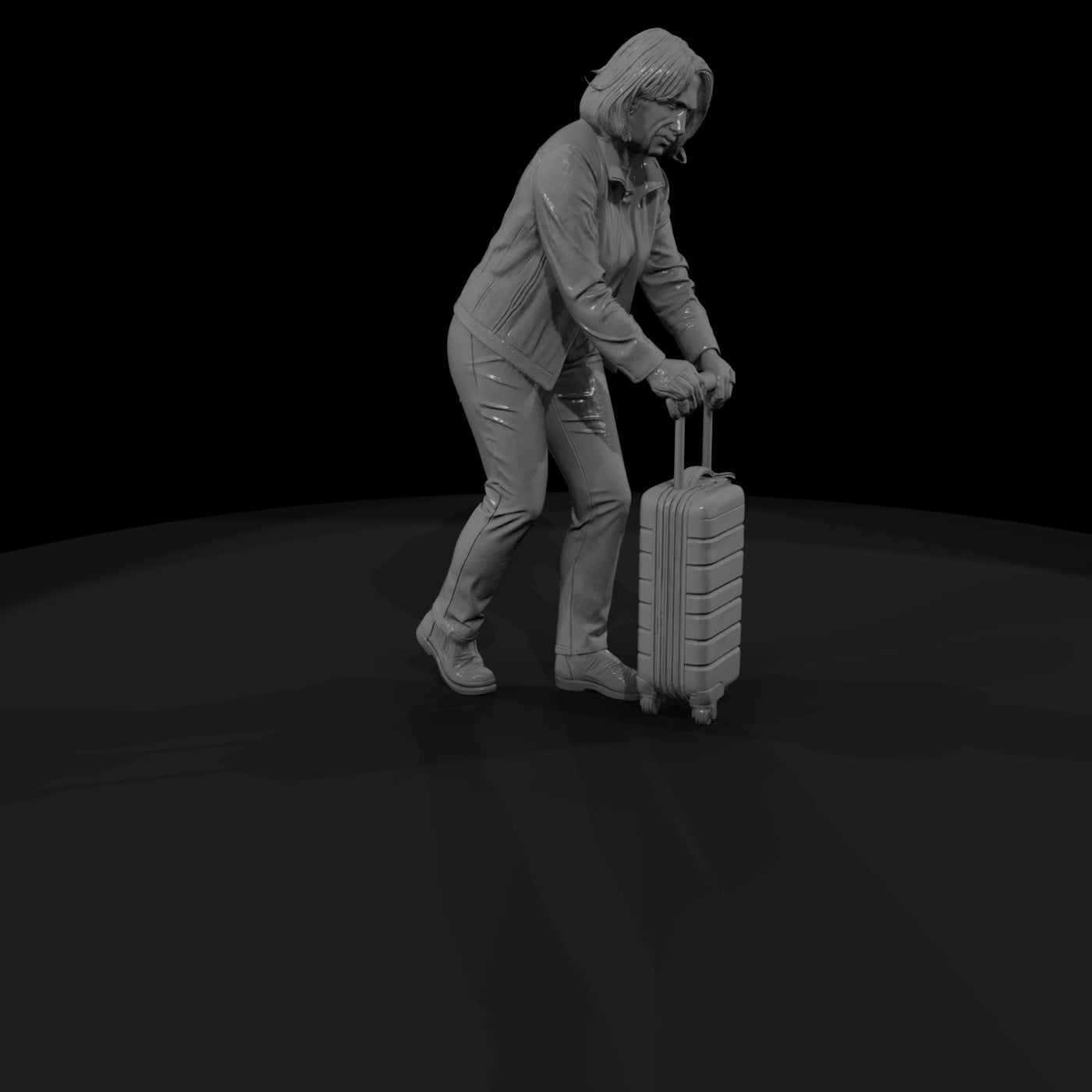 passengers-with-luggage-waiting-modern-woman