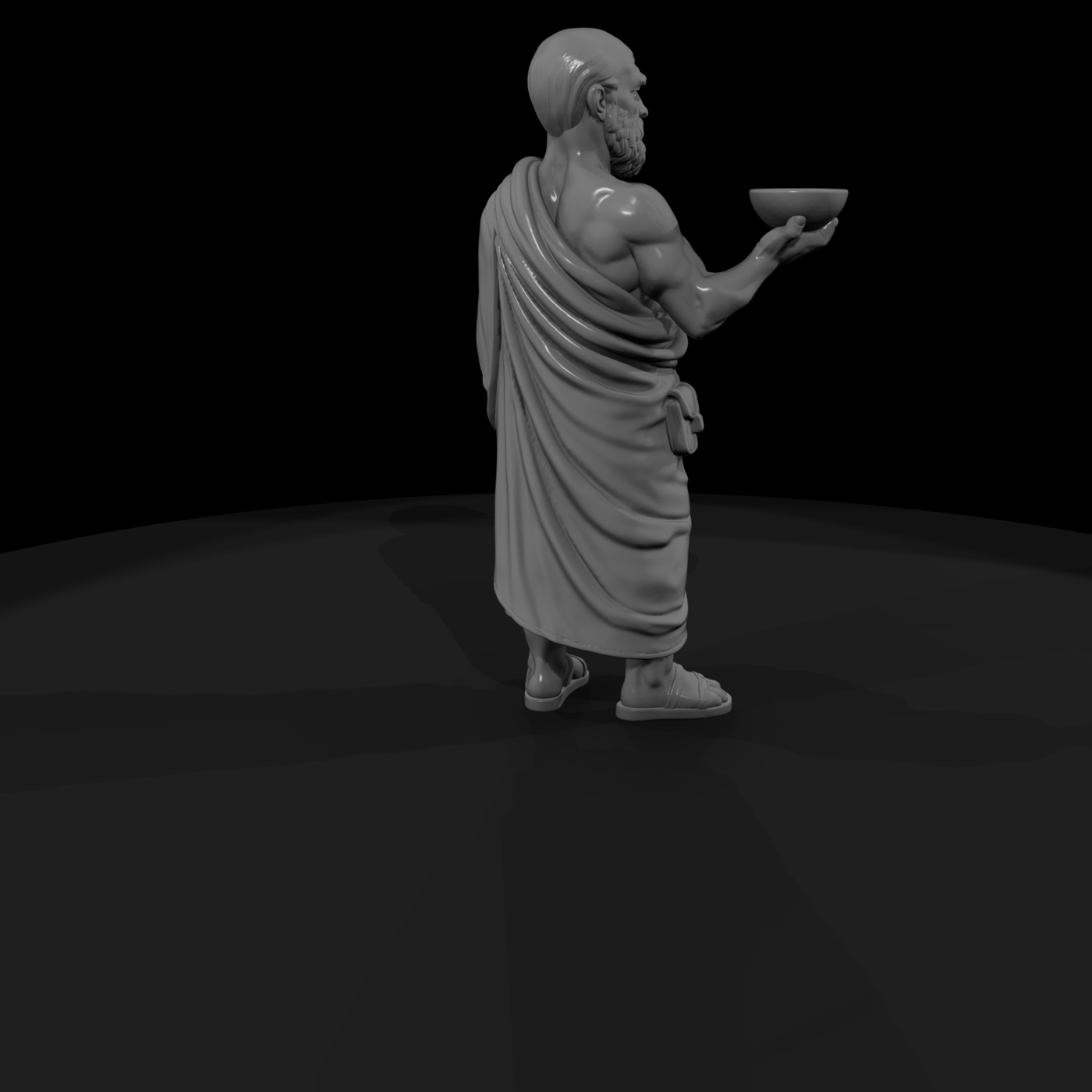 Hist 0030 Historical Hippocrates Miniature Figure