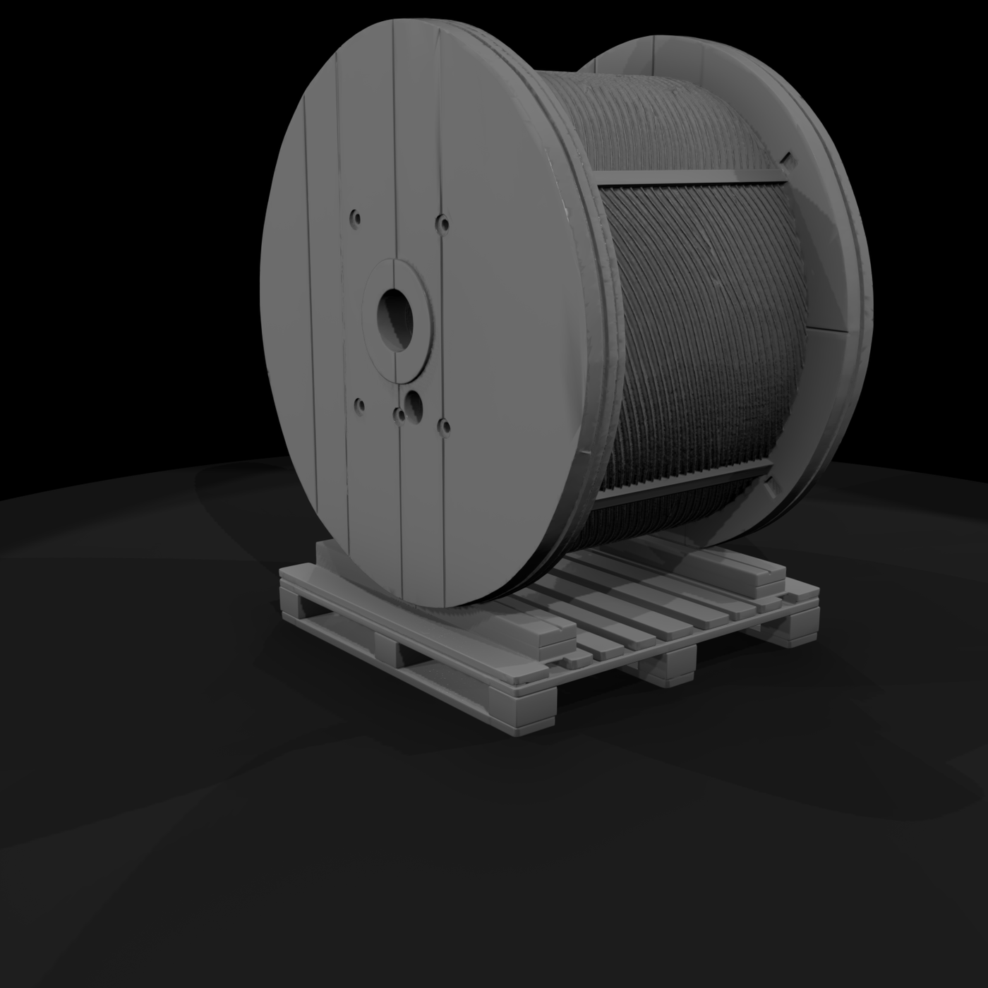 Industrial Wooden Cable Spool