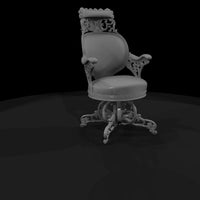 rococo_victorian_swivel_armchair_3d_model — thumbnail 3