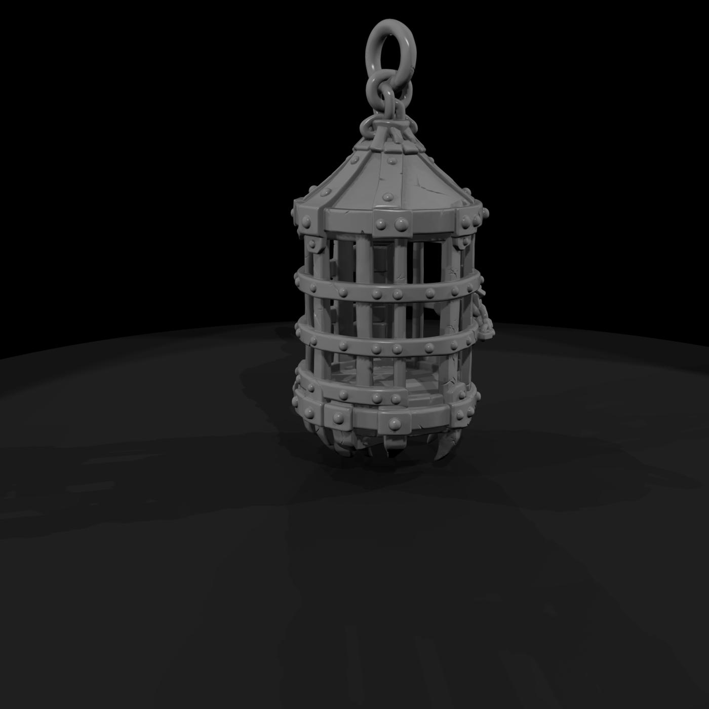 Hanging Iron Gibbet Prison Cage