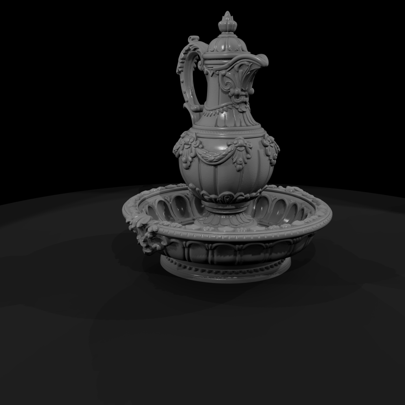 Ornate Ewer and Wash Basin