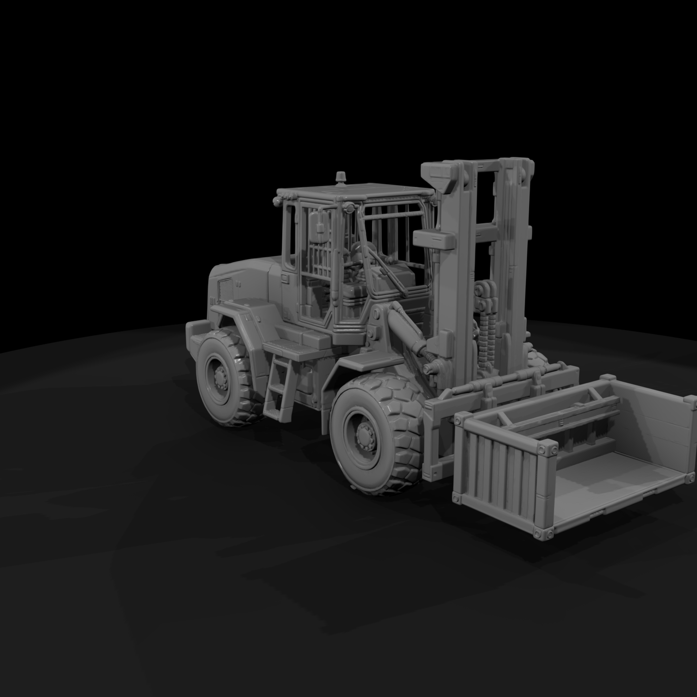 Mil 270 Modern Desert Cargo Forklift