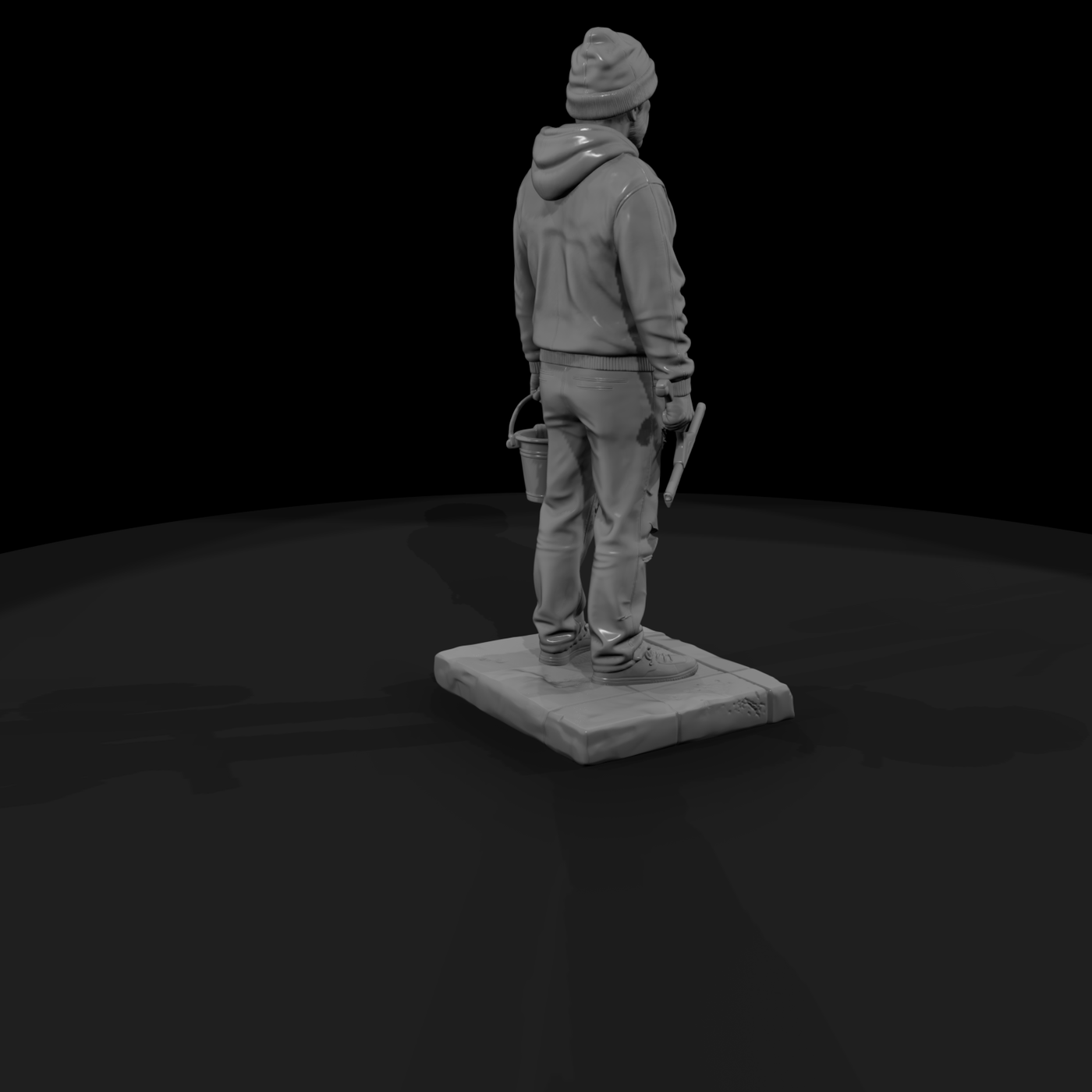 Street Corner Squeegee Man