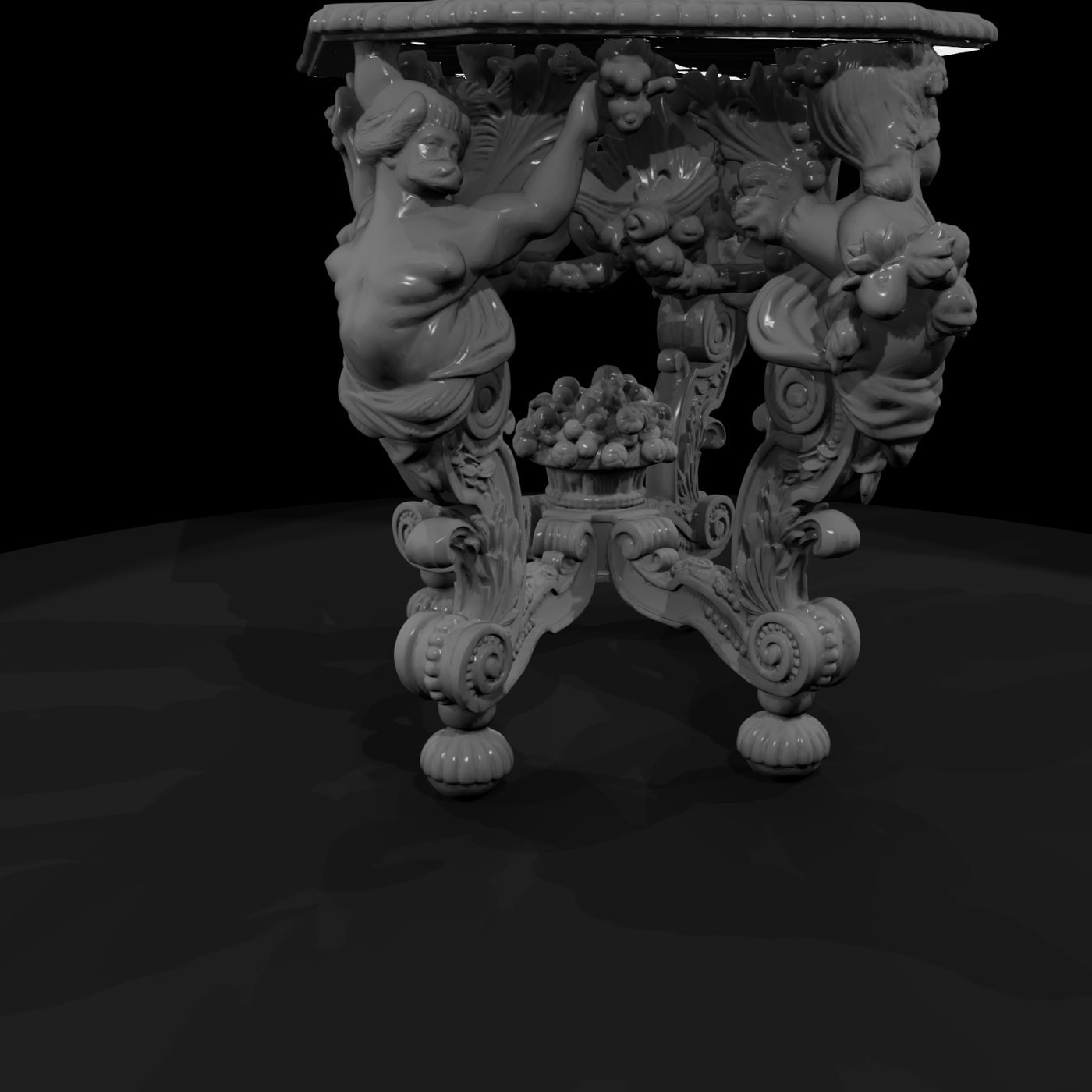Ornate Baroque Console Table
