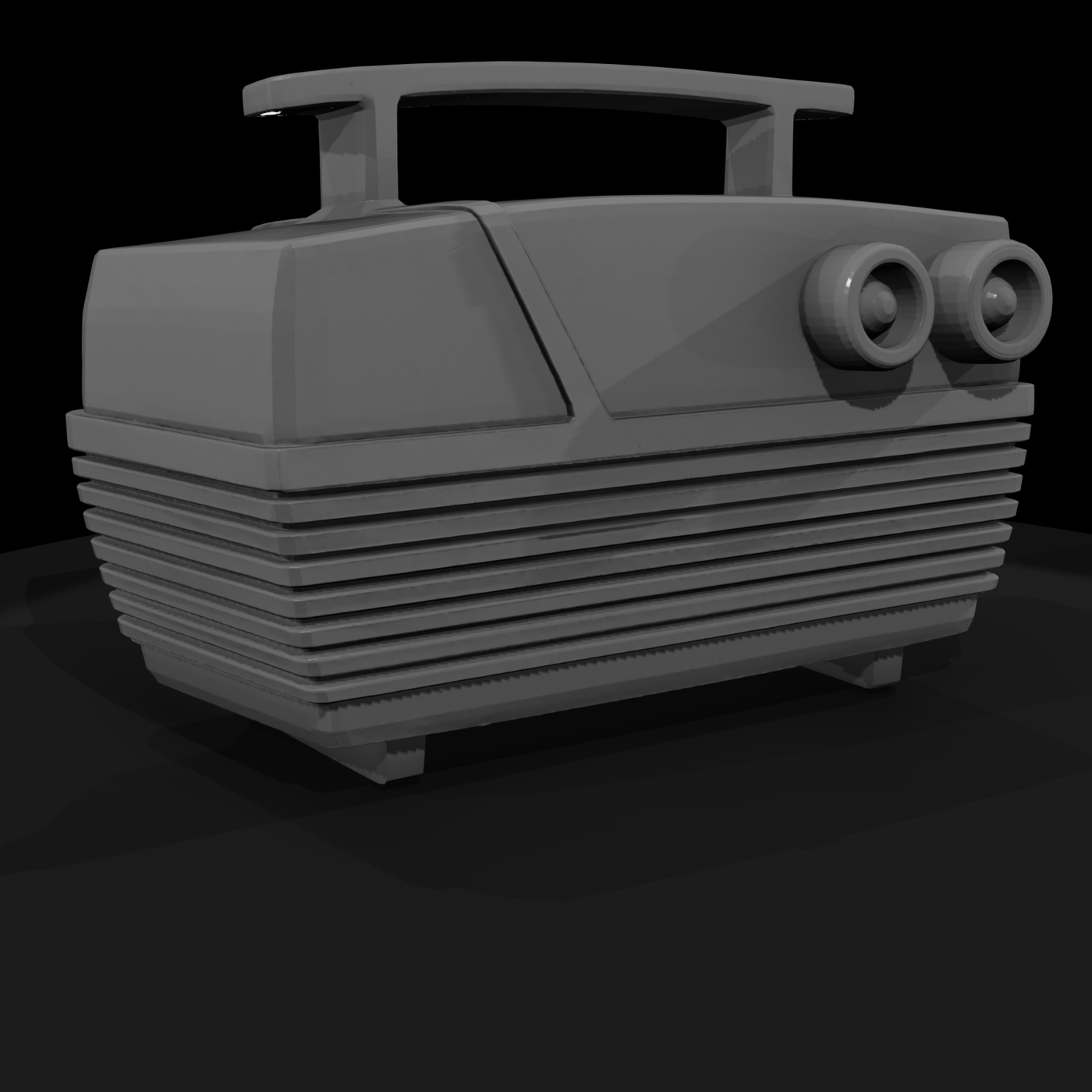 Retro Portable Amplifier Prop