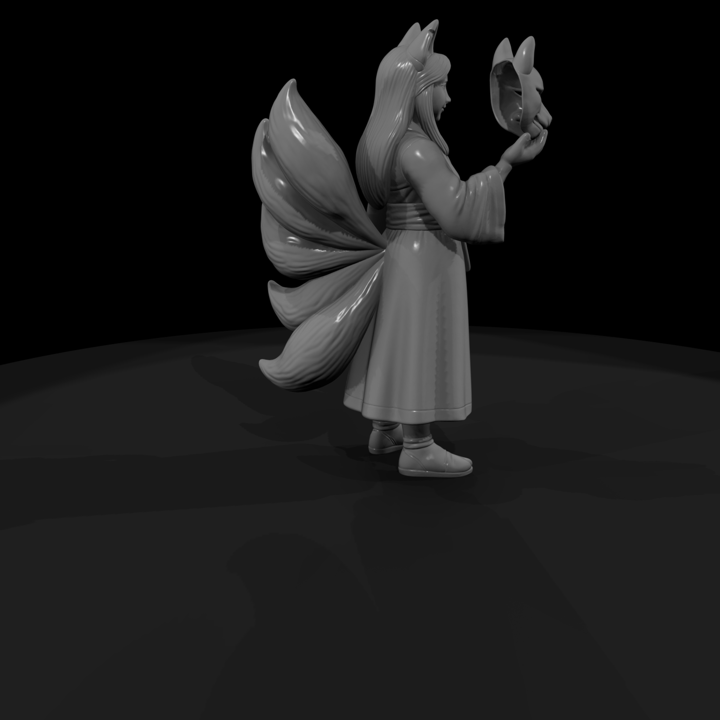 Myth 0454 Mythology Kitsune Miniature Figure
