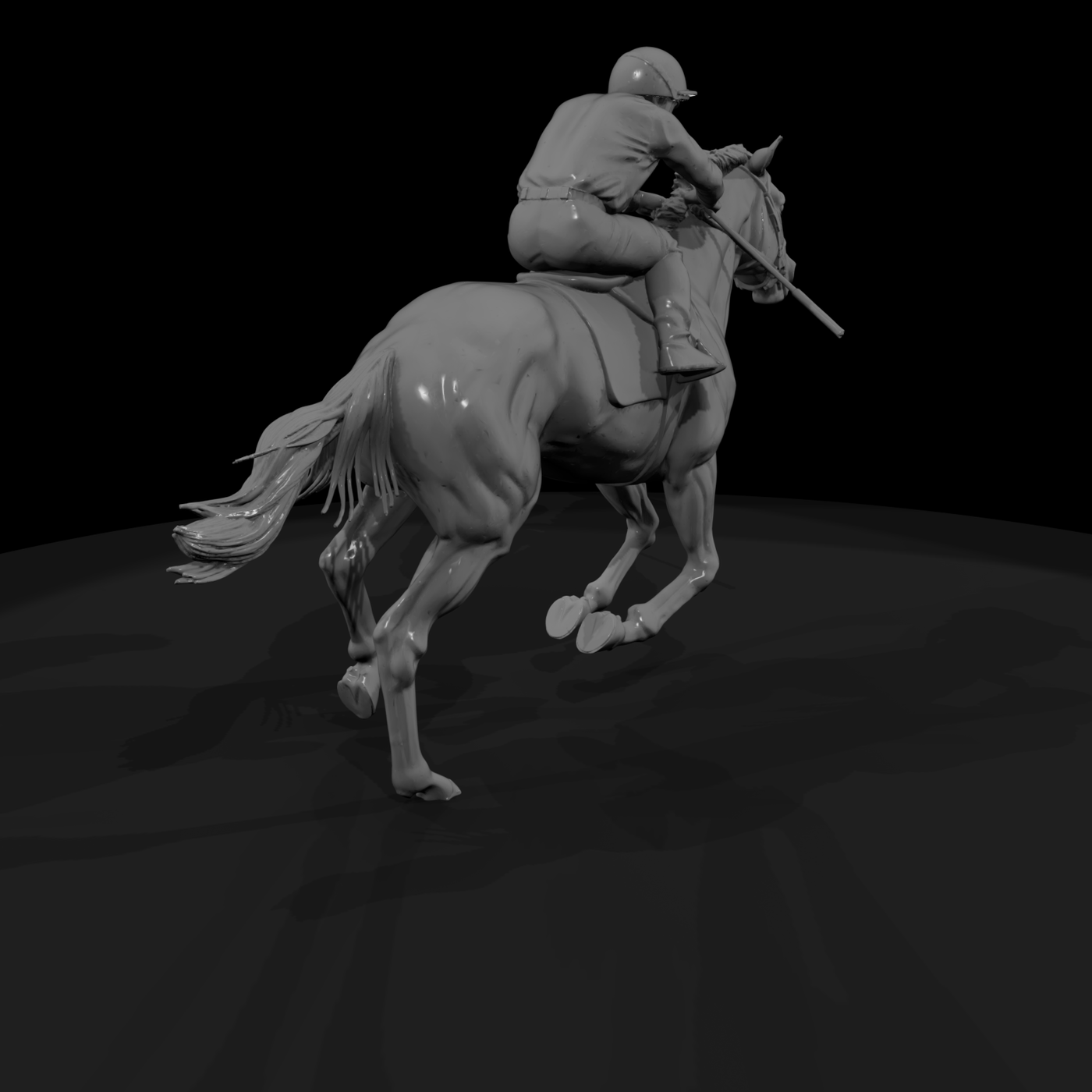 Jockey on Racehorse