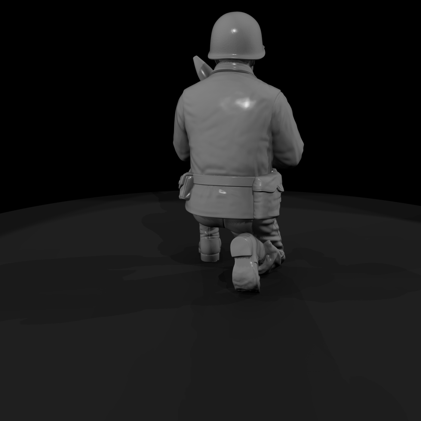 WWII US Army Artillery Crewman