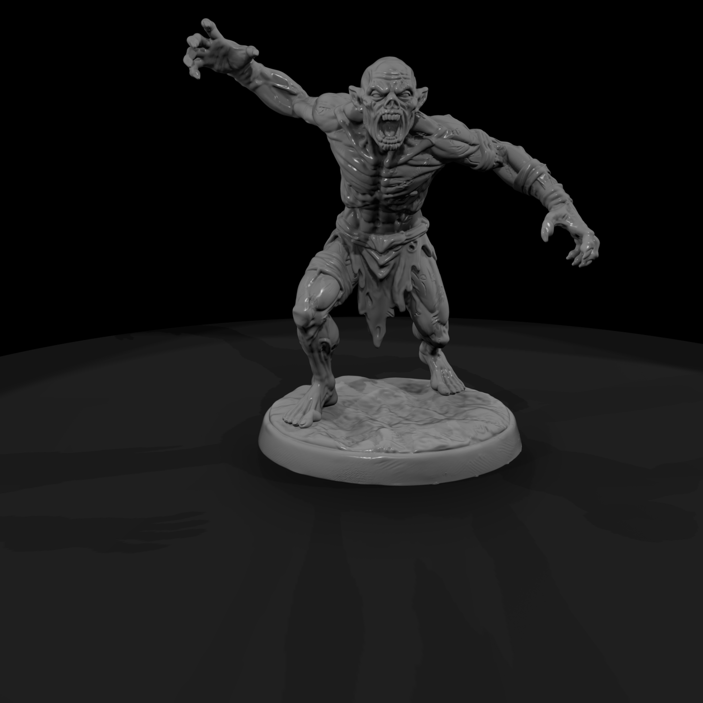 Feral Ghoul Snarling Attacker