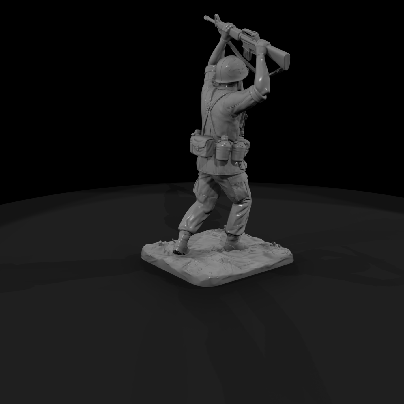 Vnh 021 United States Army Rifleman Paddy Crossing