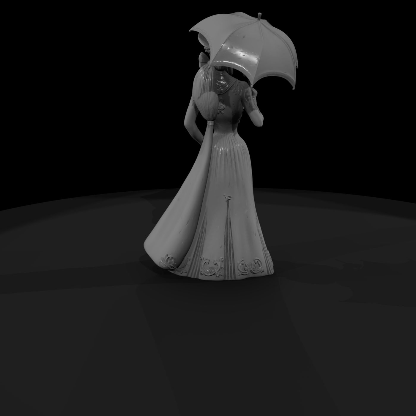 Edwardian Lady with Parasol