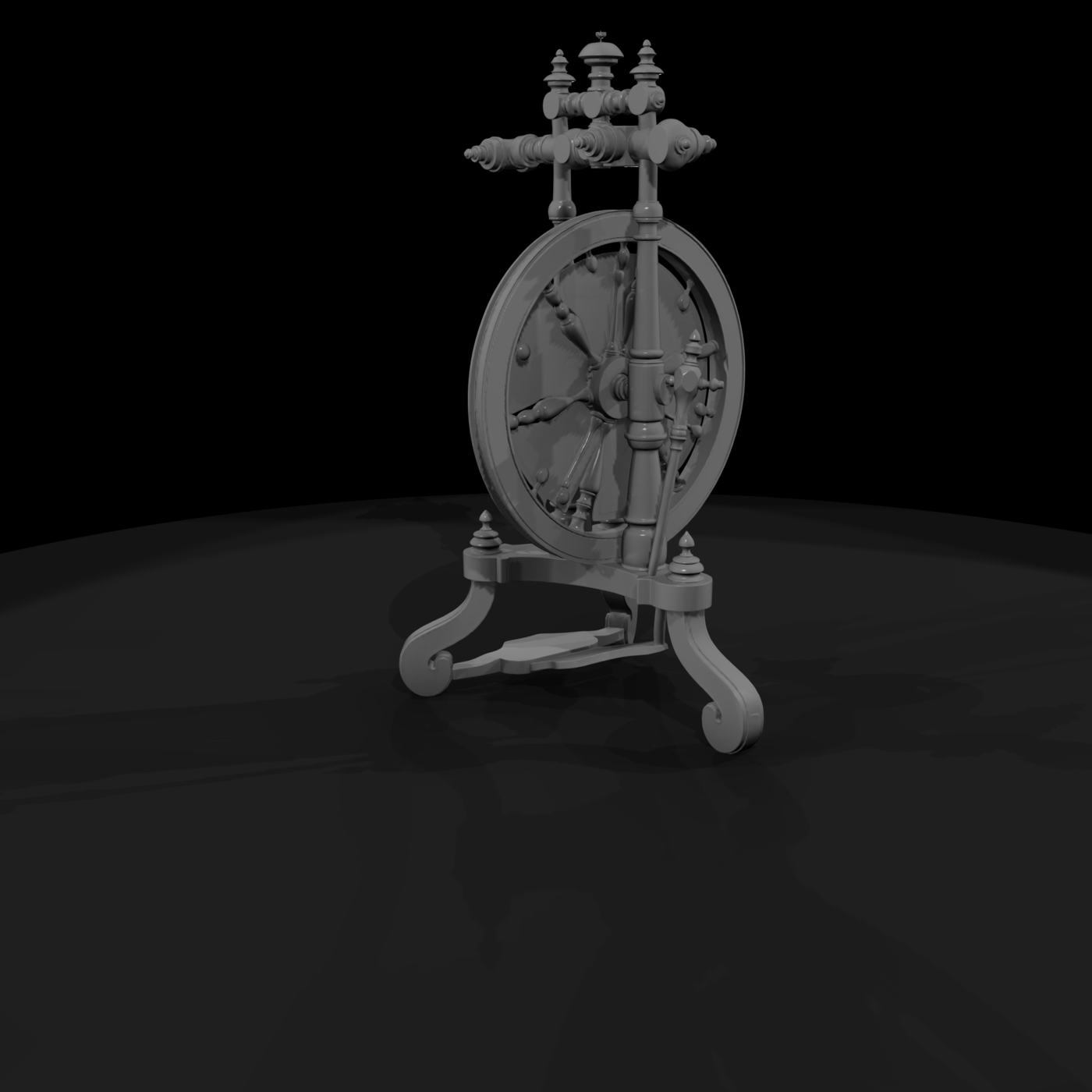 Ornate Victorian Spinning Wheel