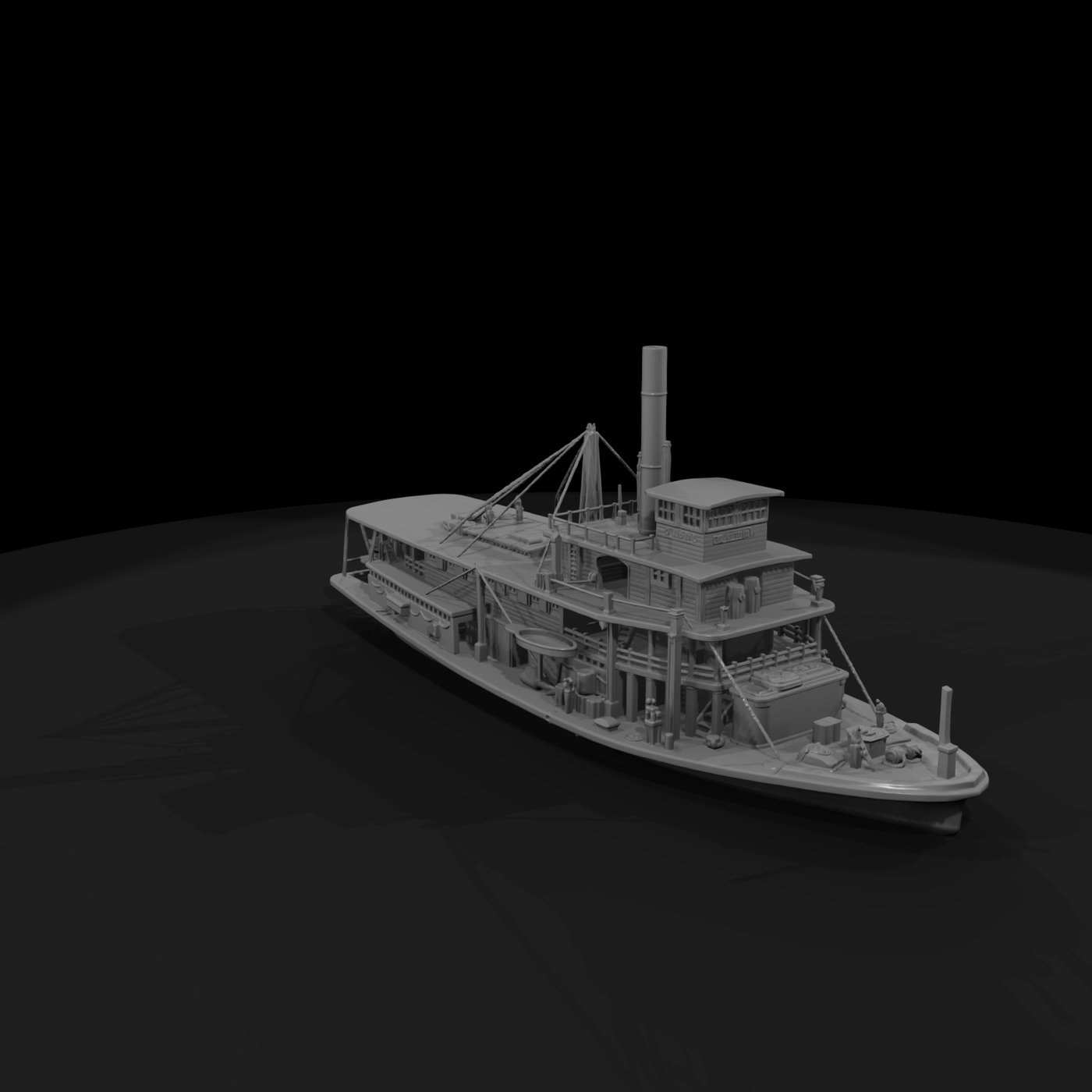20260612 Paddlewheel Steamboat Model 83Dfa68C11
