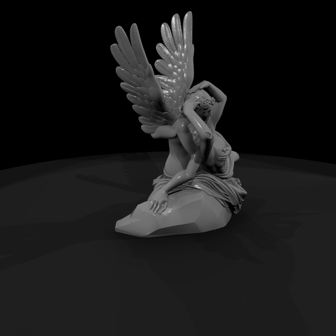 Cupid & Psyche Neoclassical Sculpture